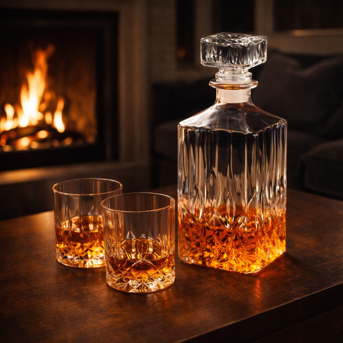 Whiskey Szett – Dekanter és Poharak – Gabriella Budapest