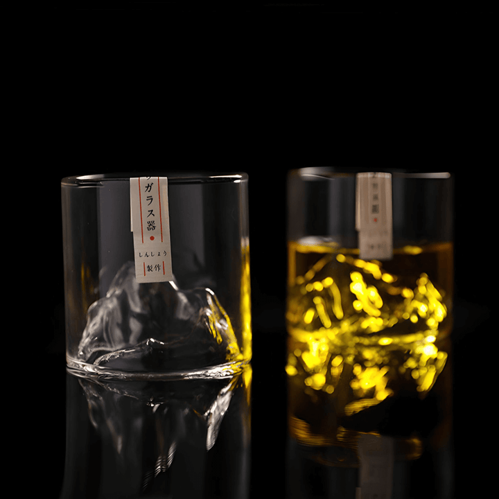 Japán Kristály Whiskey Pohár – Mount Fuji – 6. kép