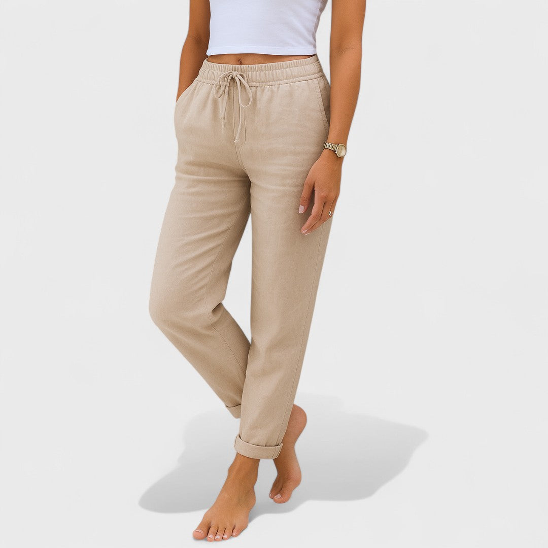 Lenvászon Stretch Nadrág Klara – Gabriella Budapest