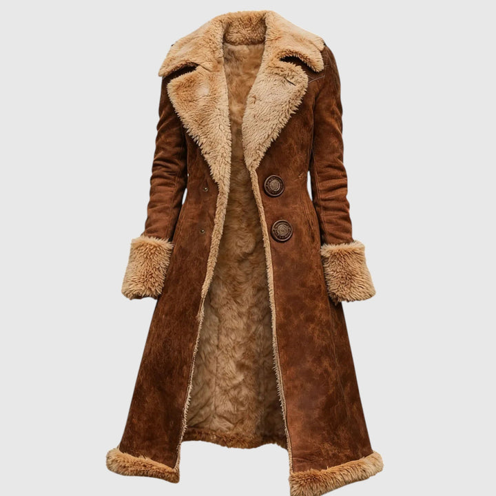 Hosszú elegáns téli kabát Izabella – 2. kép