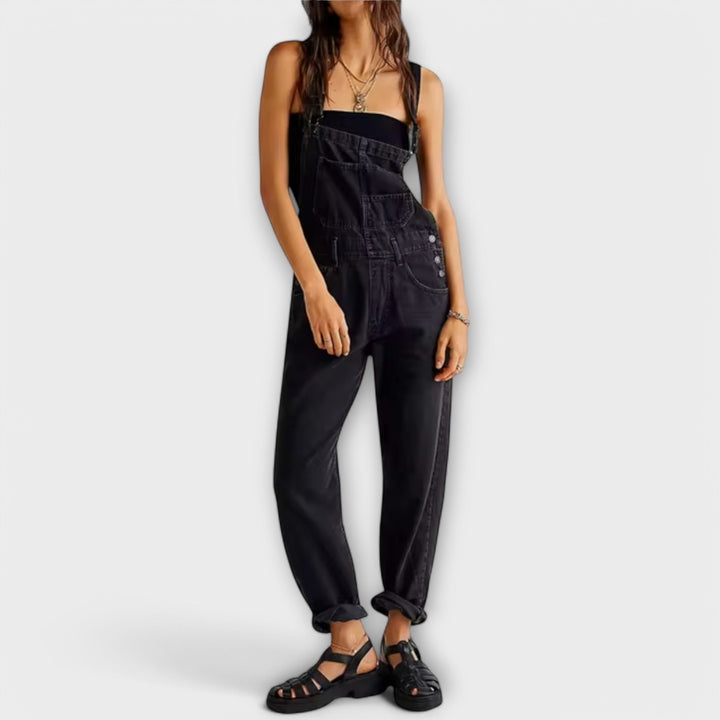 Szabad stílusú farmer overall Shaira – 2. kép