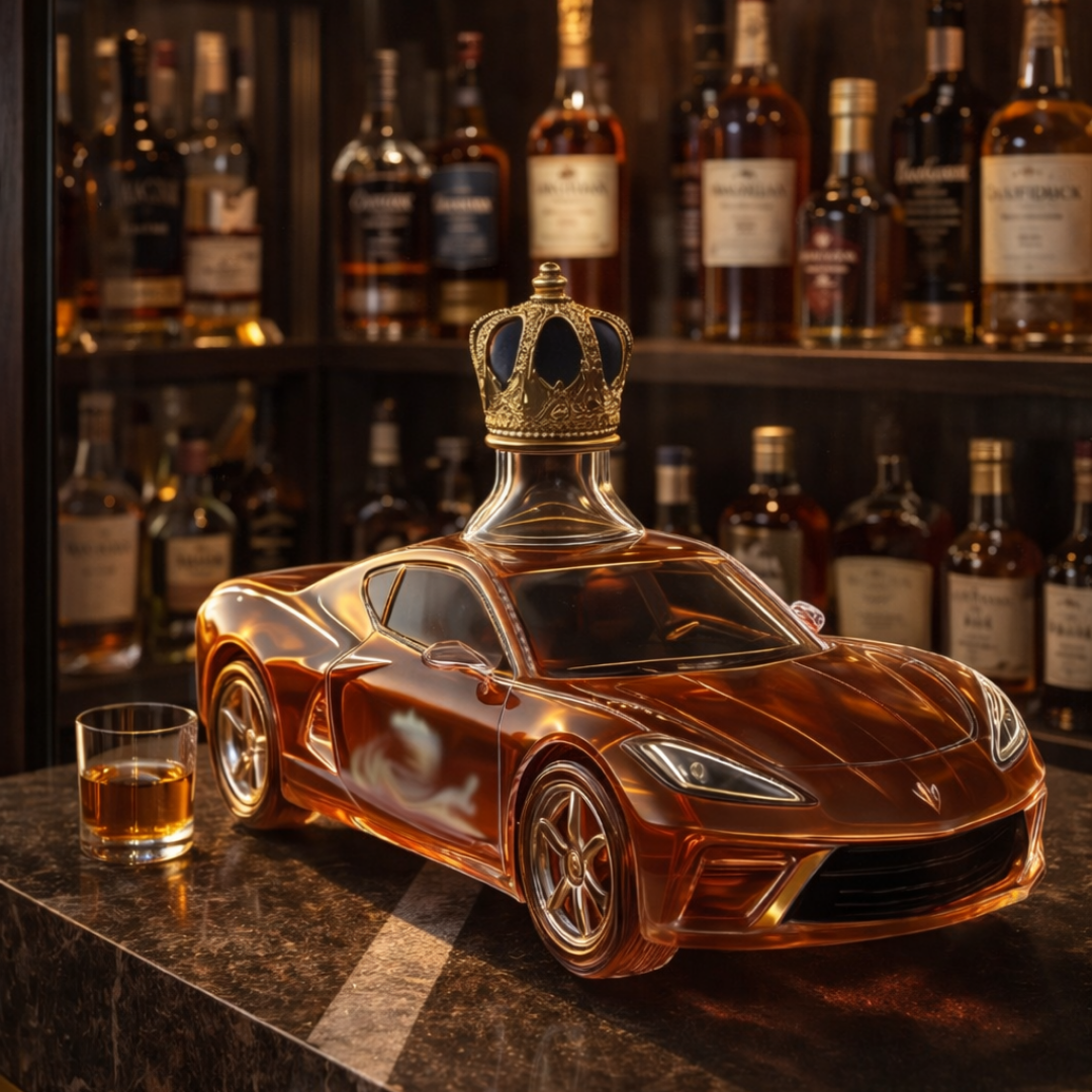 Whiskey Üveg – Sportautó Kiadás – 9. kép