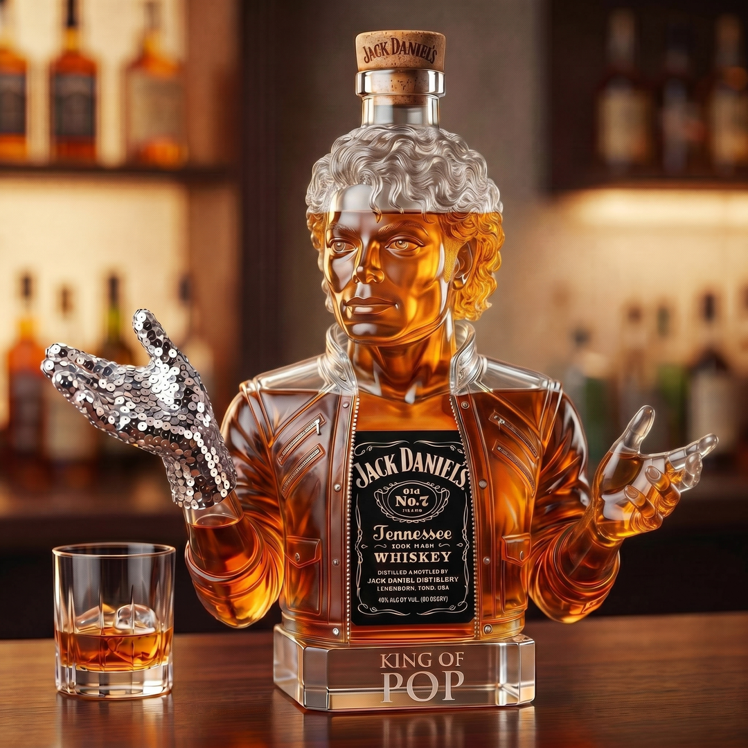Michael Jackson – A Pop Királya Whiskey Üveg – Gabriella Budapest