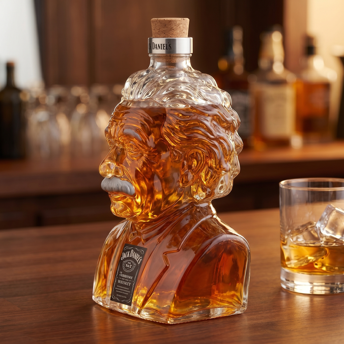 Albert Einstein – A Zseni Whiskey Üveg – 2. kép