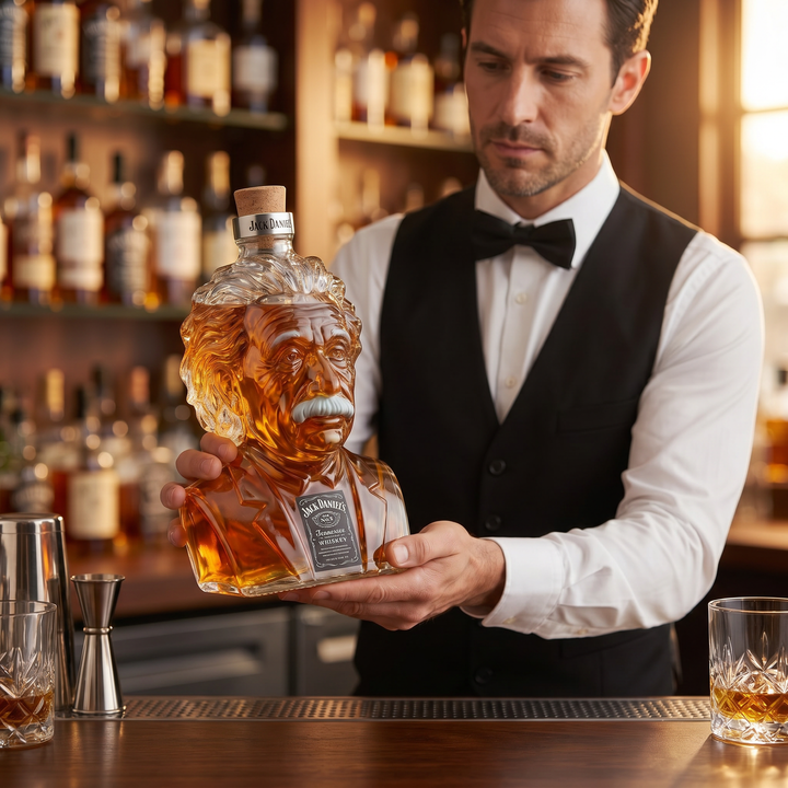 Albert Einstein – A Zseni Whiskey Üveg – 4. kép