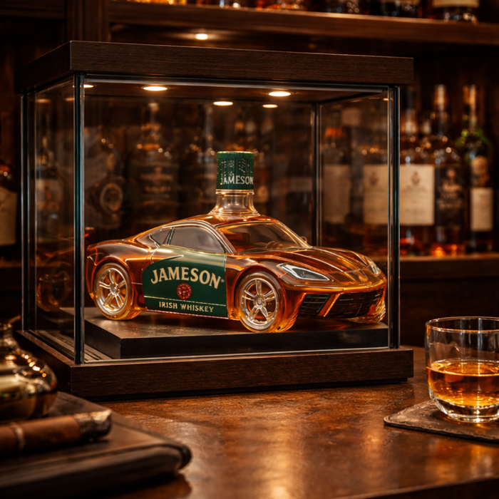 Whiskey Üveg – Sportautó Kiadás – 4. kép