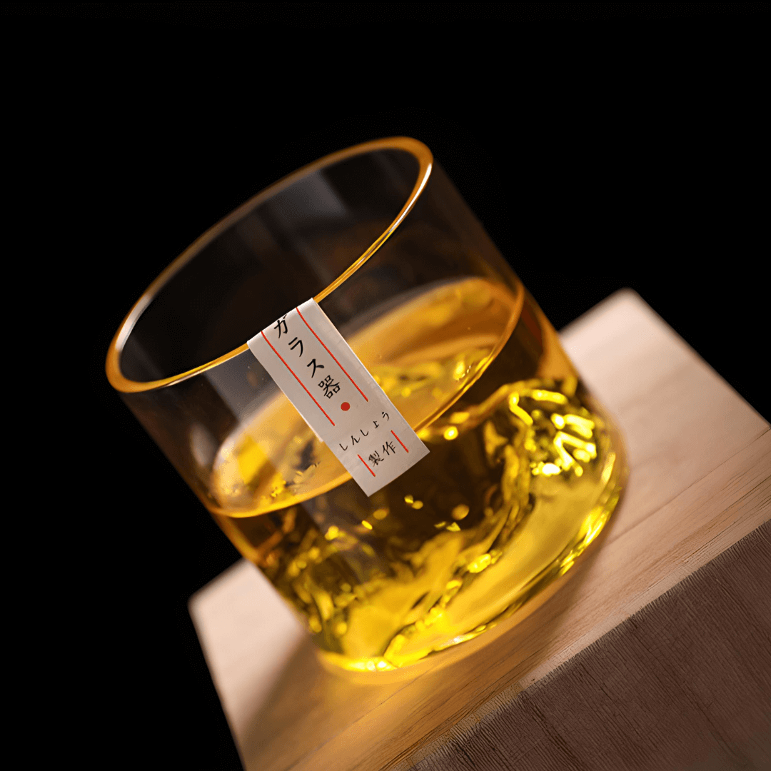 Japán Kristály Whiskey Pohár – Mount Fuji – 12. kép