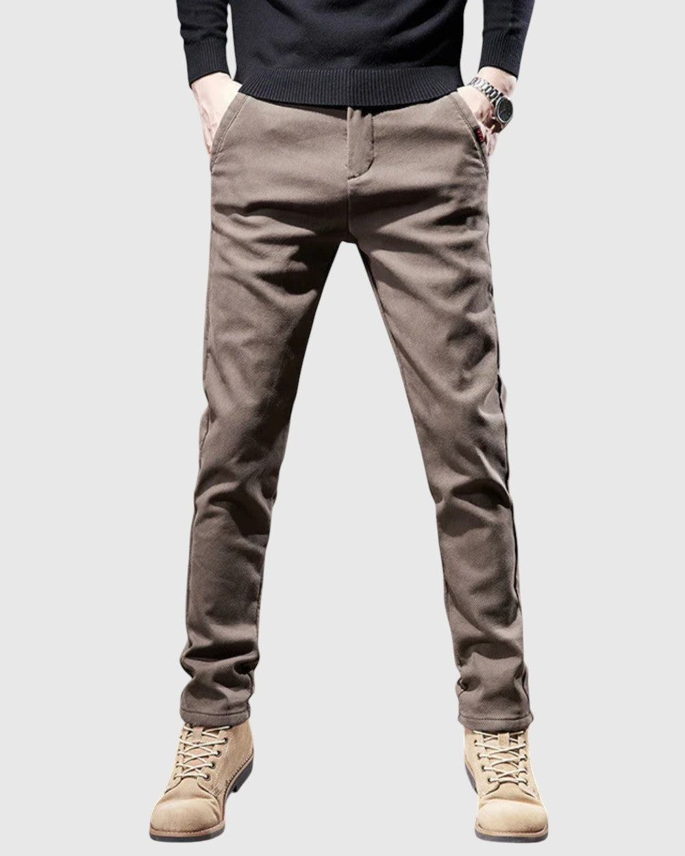 Férfi slim fit nadrág Krisztián – 4. kép