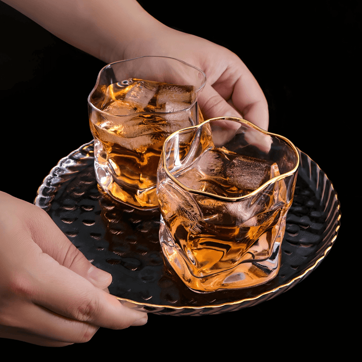 Japán Kristály Whiskey Pohár – Hoshi Gold – 13. kép