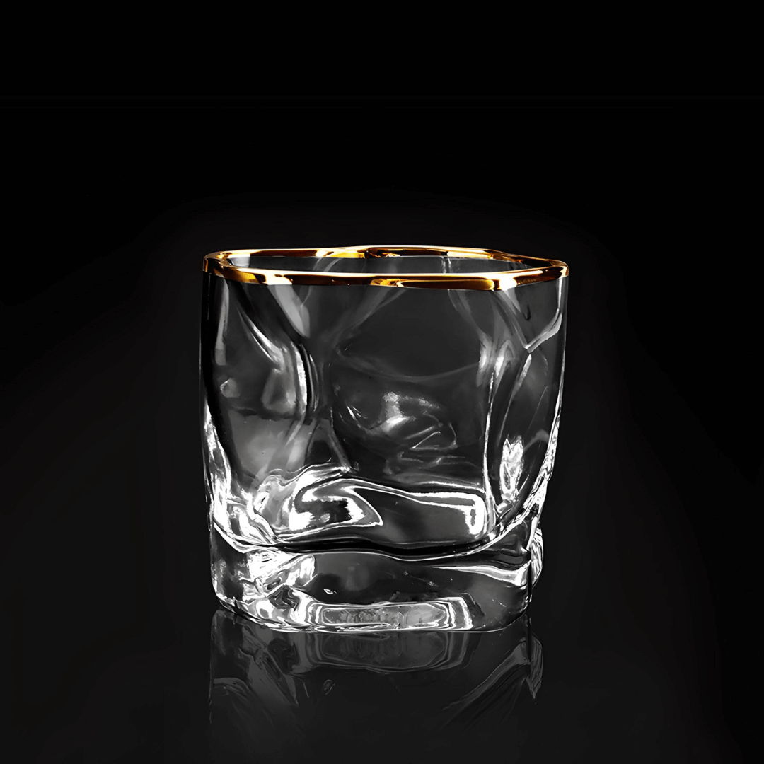 Japán Kristály Whiskey Pohár – Hoshi Gold – 14. kép