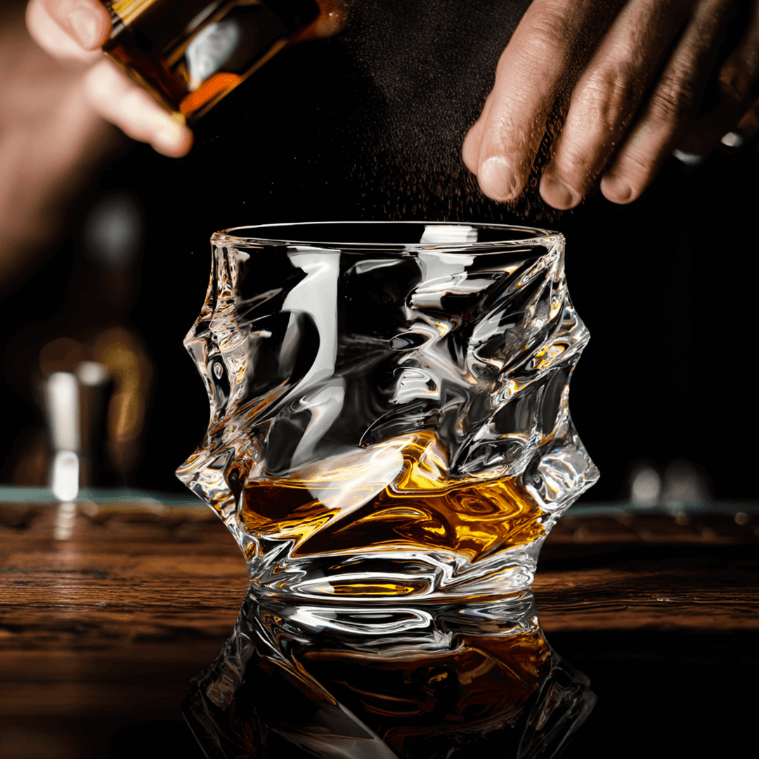 Japán Kristály Whiskey Pohár – Arashi – 5. kép
