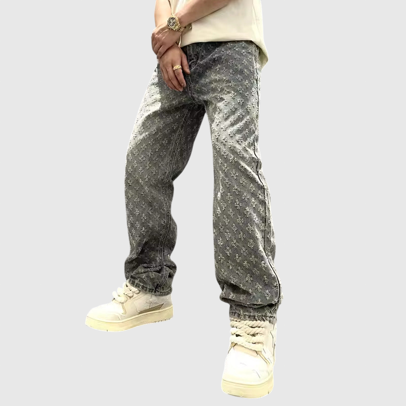 Jacquard farmernadrág – 4. kép