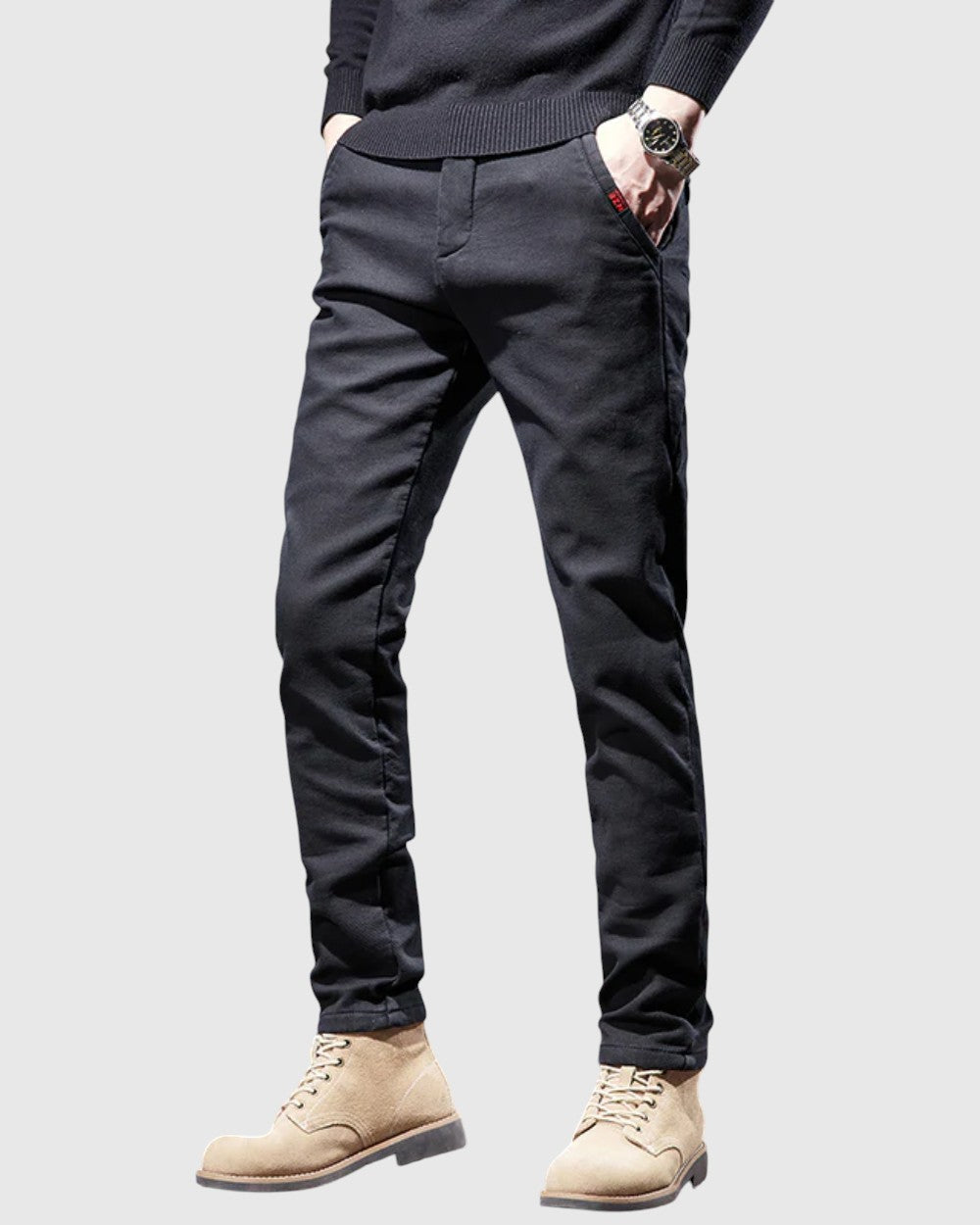Férfi slim fit nadrág Krisztián – 8. kép