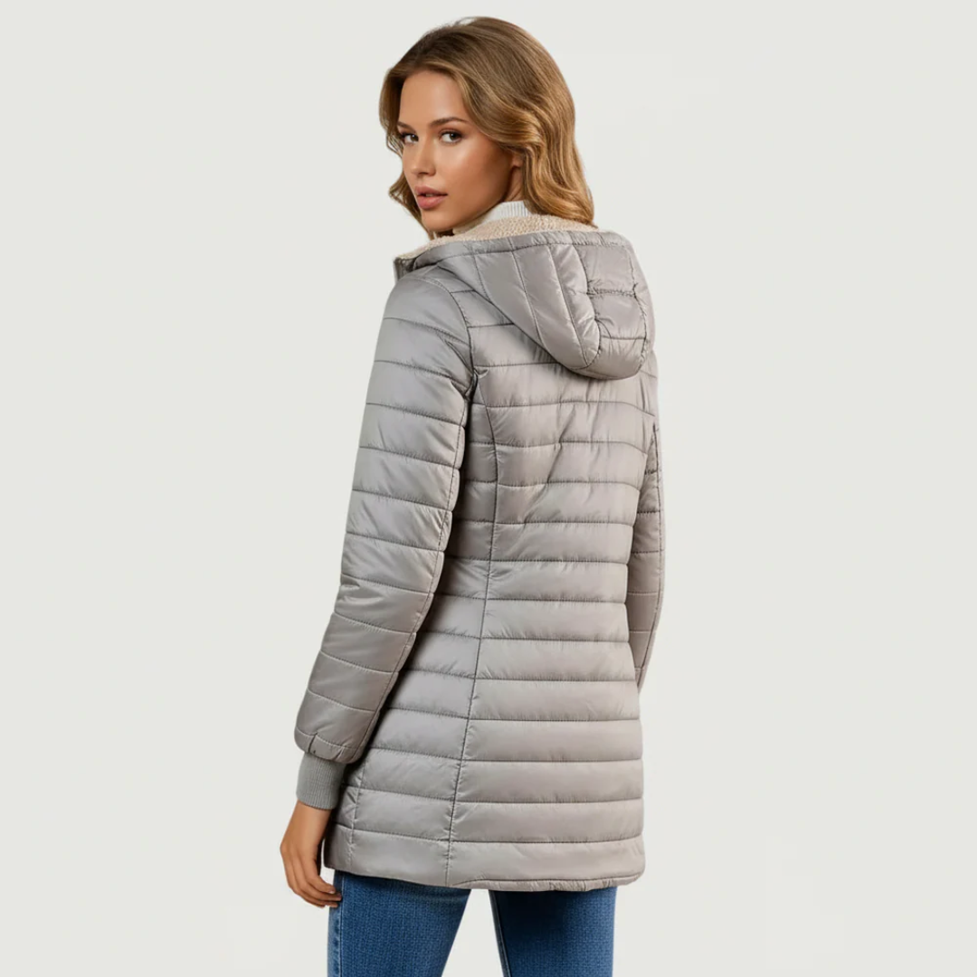 Sherpa-Bélésű Téli Kabát Caro – 2. kép