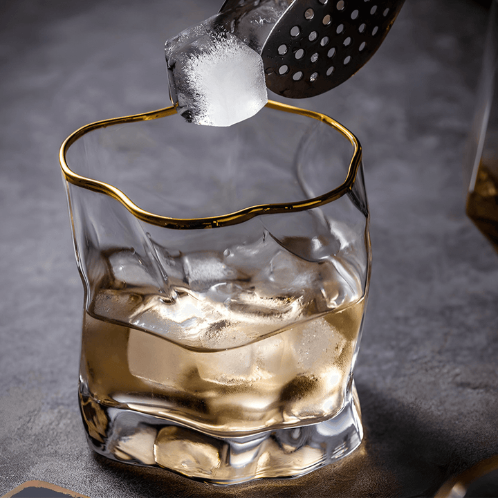 Japán Kristály Whiskey Pohár – Hoshi Gold – 12. kép