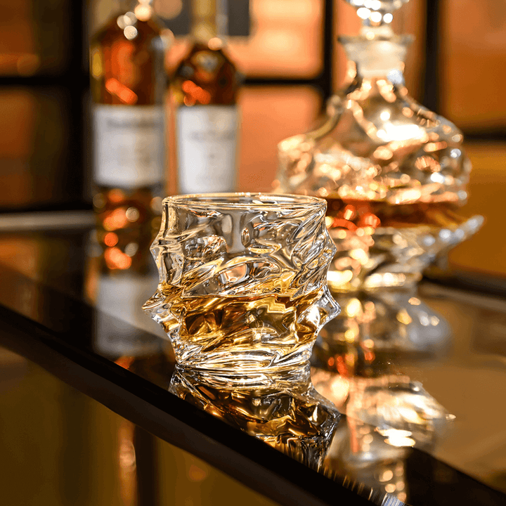 Japán Kristály Whiskey Pohár – Arashi – 8. kép