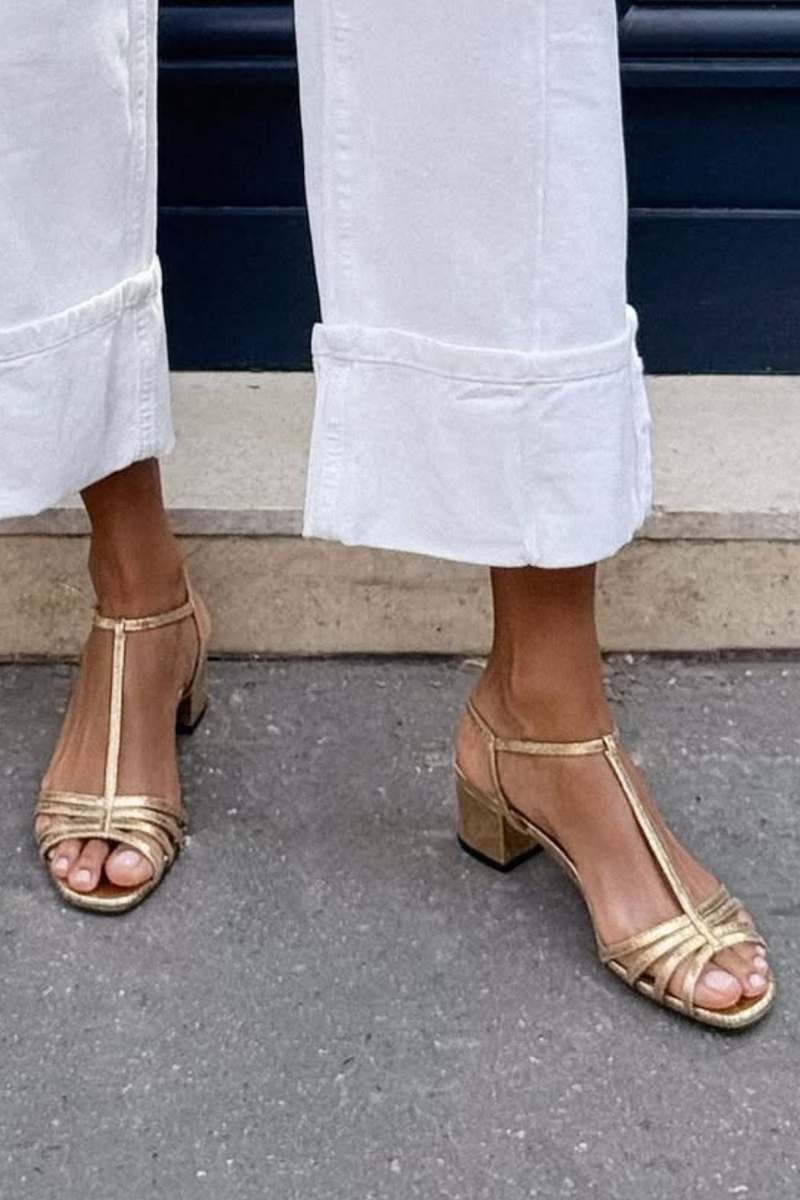 Arany Szandál Hétköznapi Elegancia Aletta – 3. kép