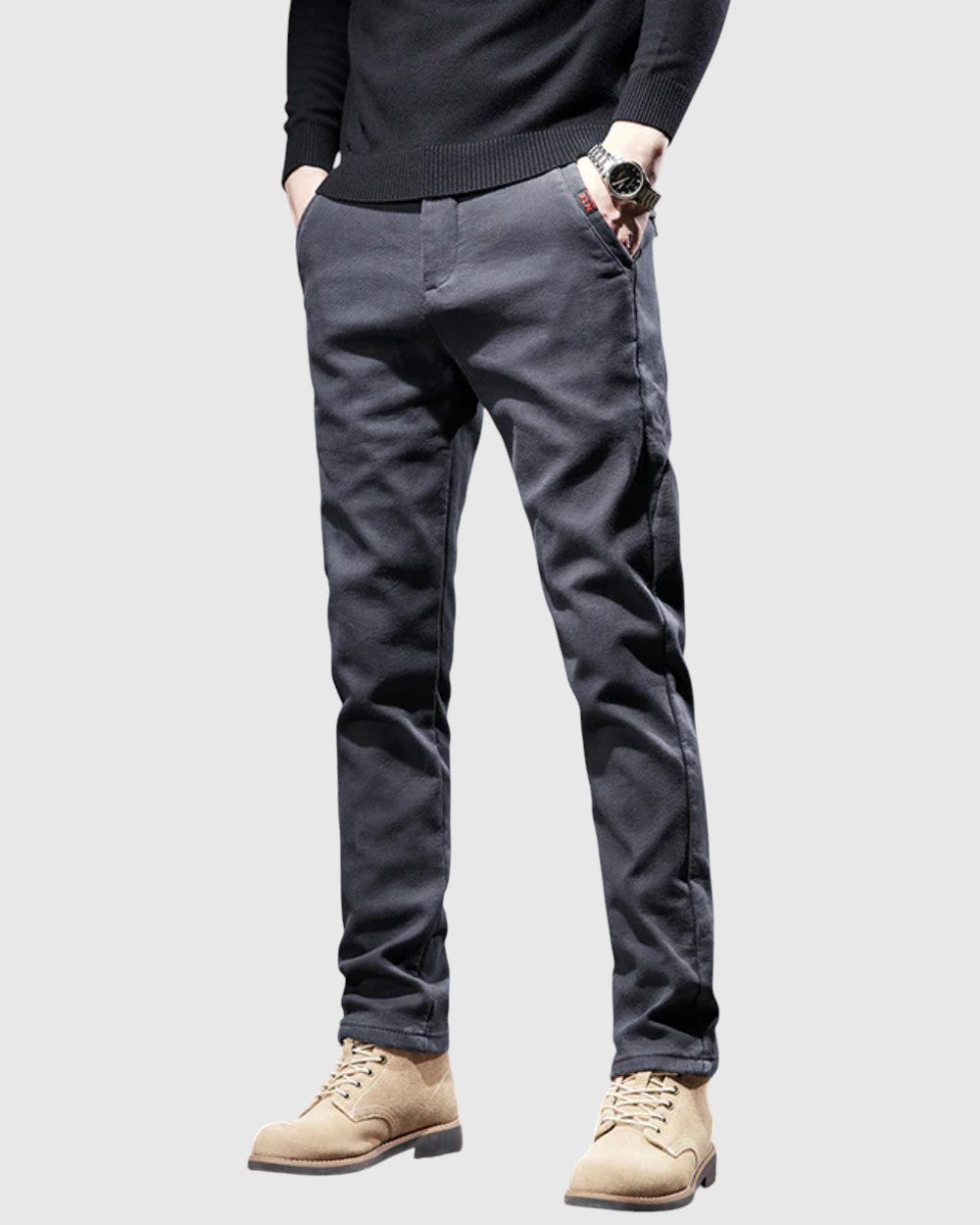 Férfi slim fit nadrág Krisztián – 3. kép