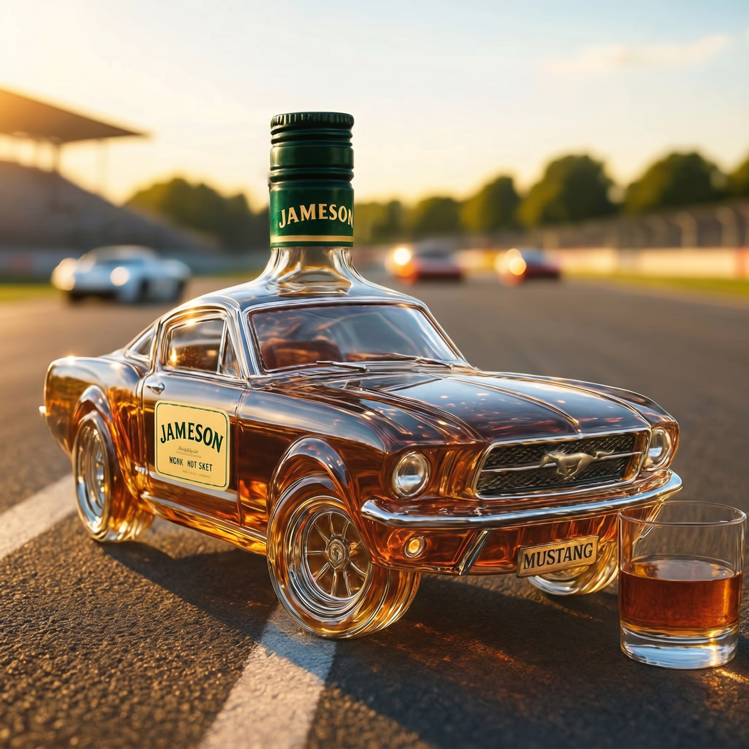 Whiskey Üveg – Mustang Sportautó Kiadás – Gabriella Budapest