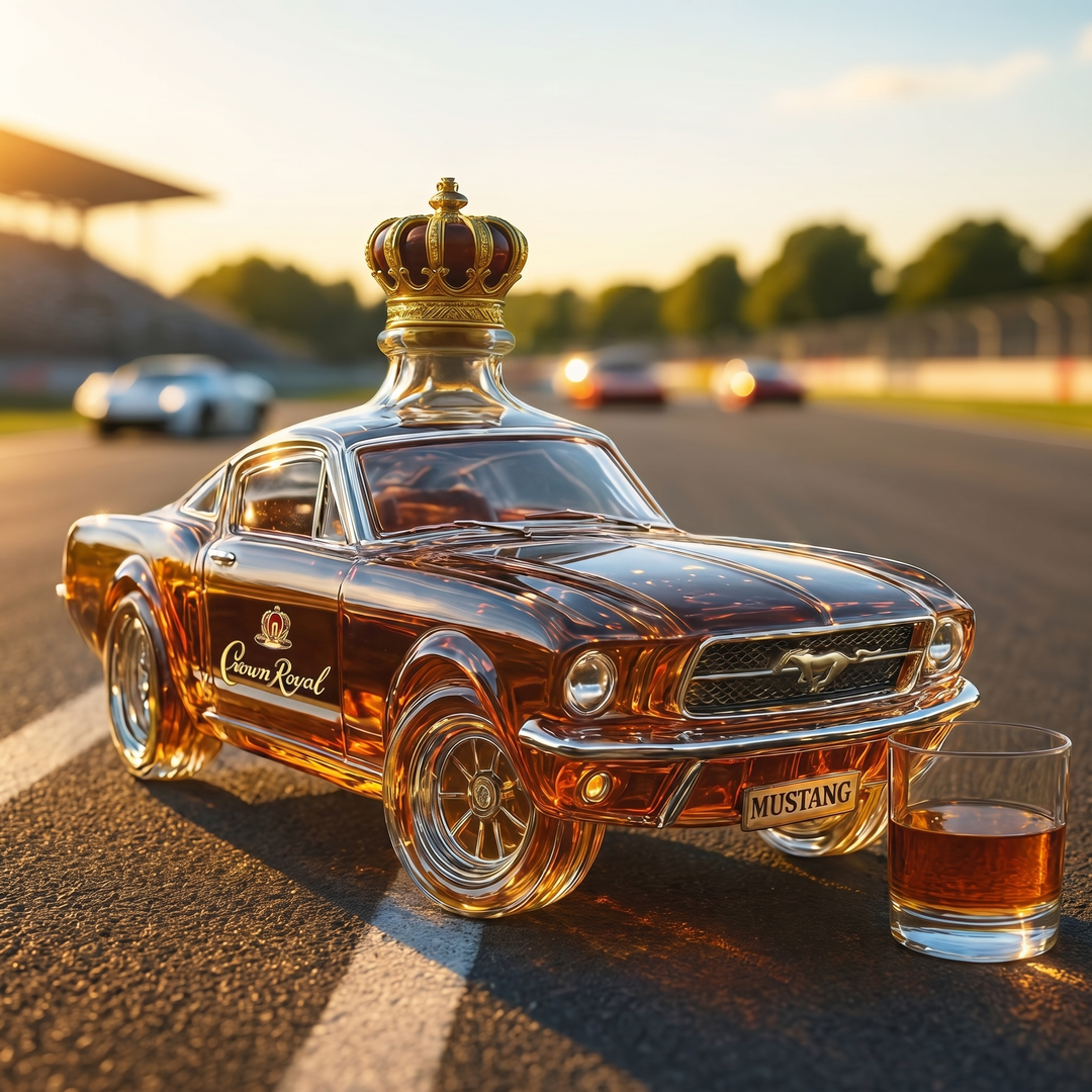 Whiskey Üveg – Mustang Sportautó Kiadás – 5. kép