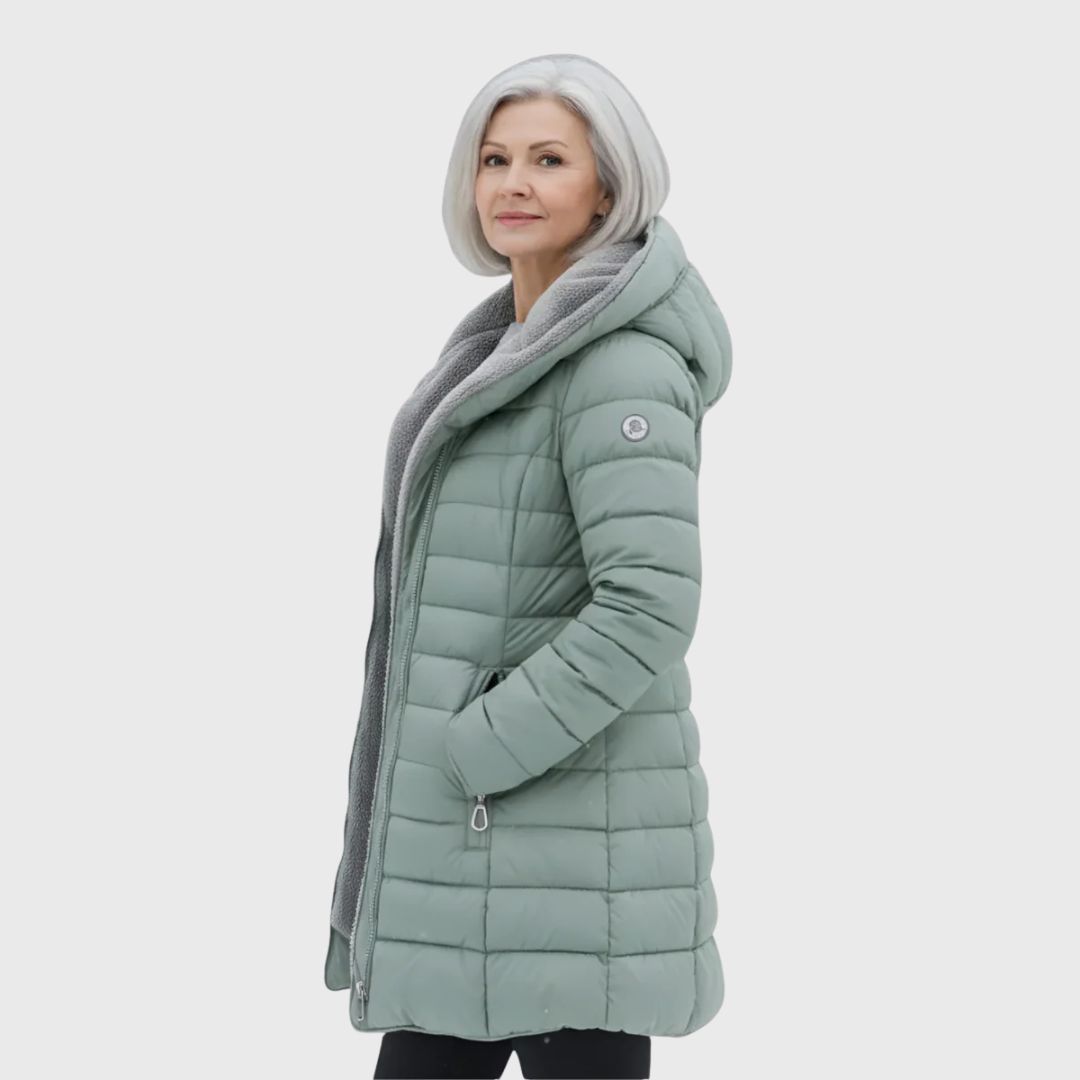 Vízálló kabát prémmel Elena – 2. kép