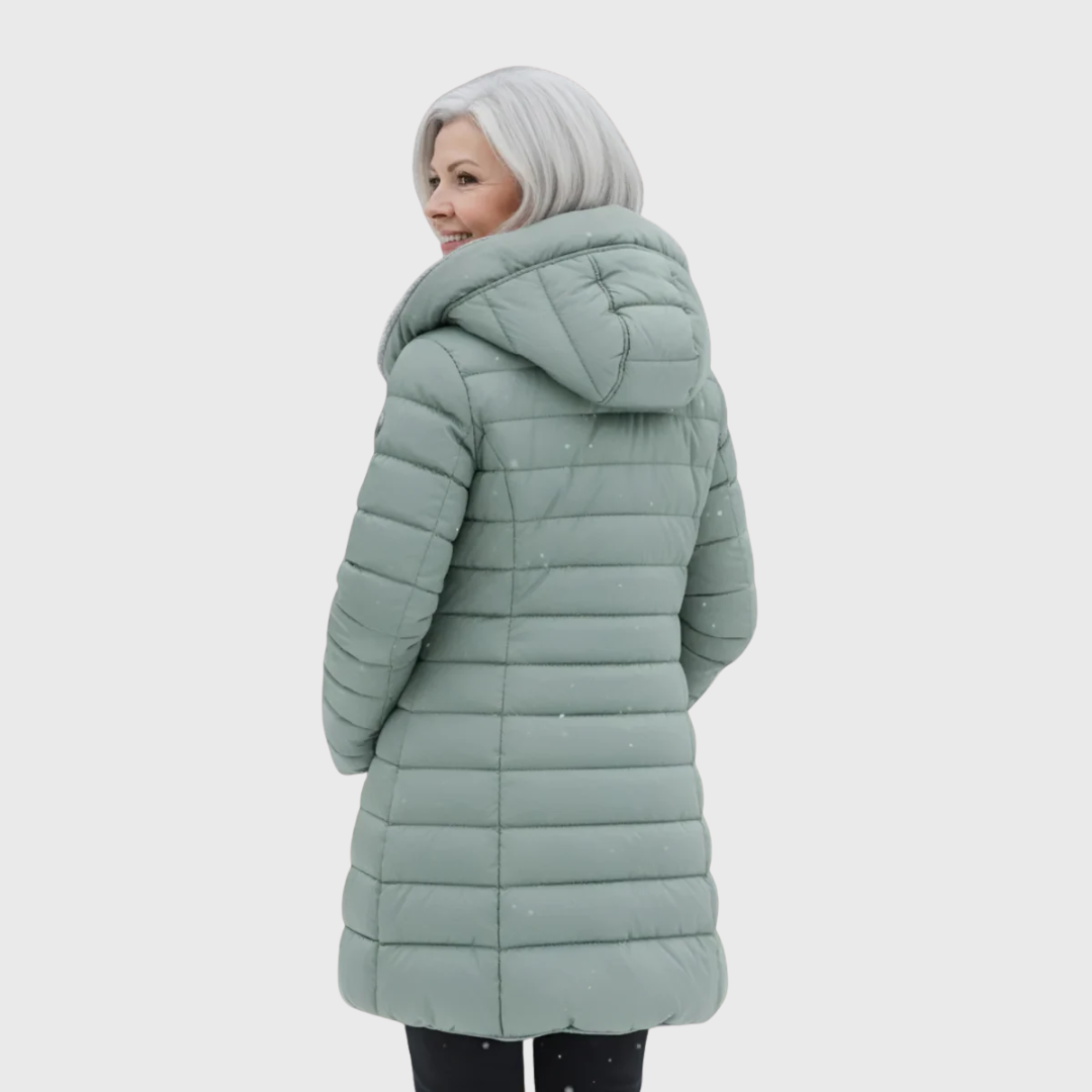 Vízálló kabát prémmel Elena – 4. kép