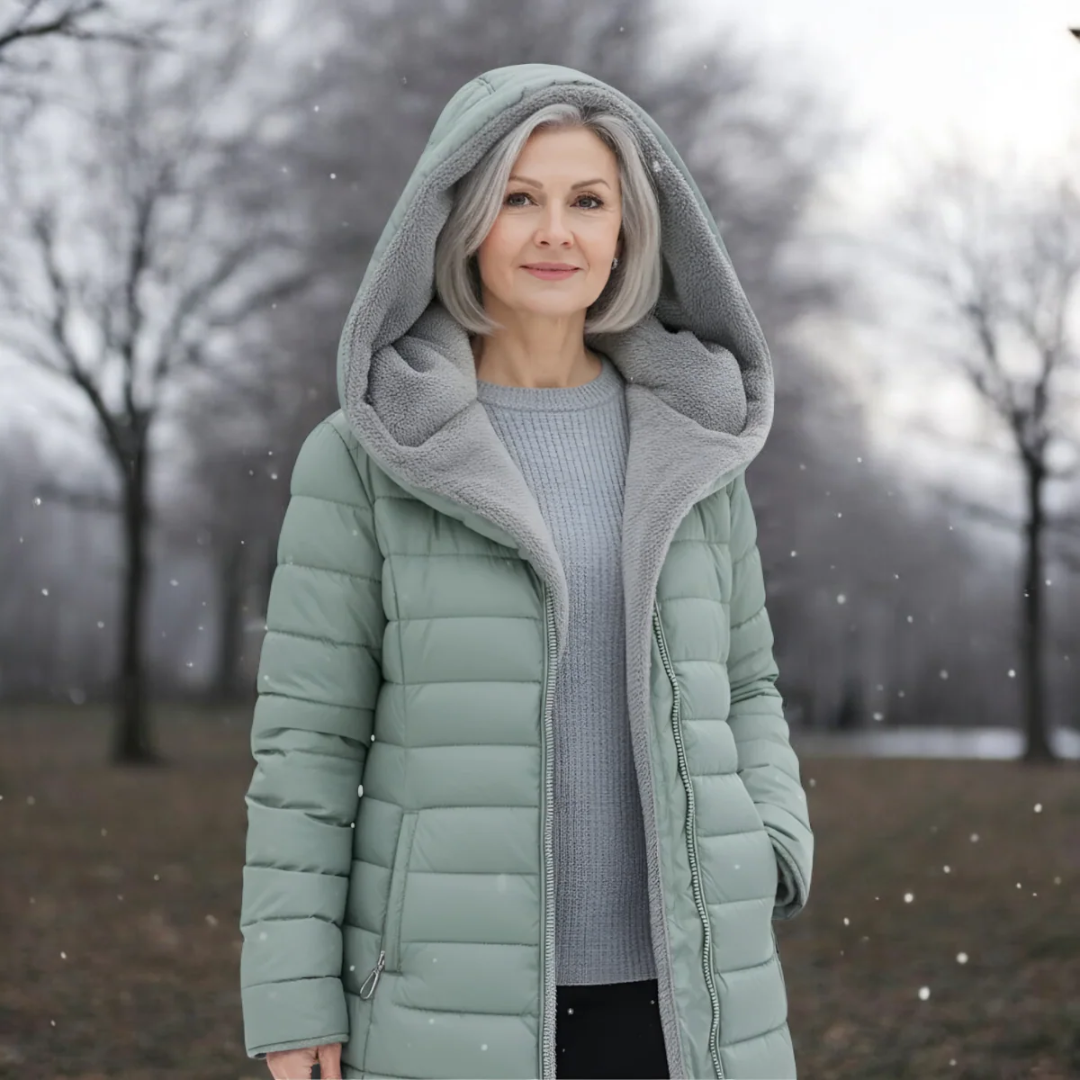 Vízálló kabát prémmel Elena – 5. kép
