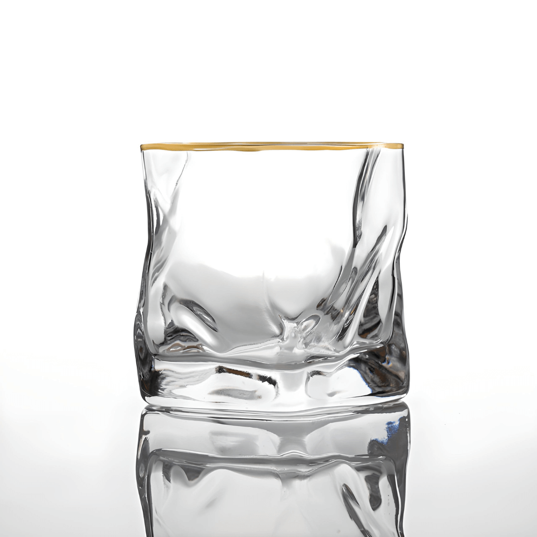 Japán Kristály Whiskey Pohár – Hoshi Gold – 5. kép