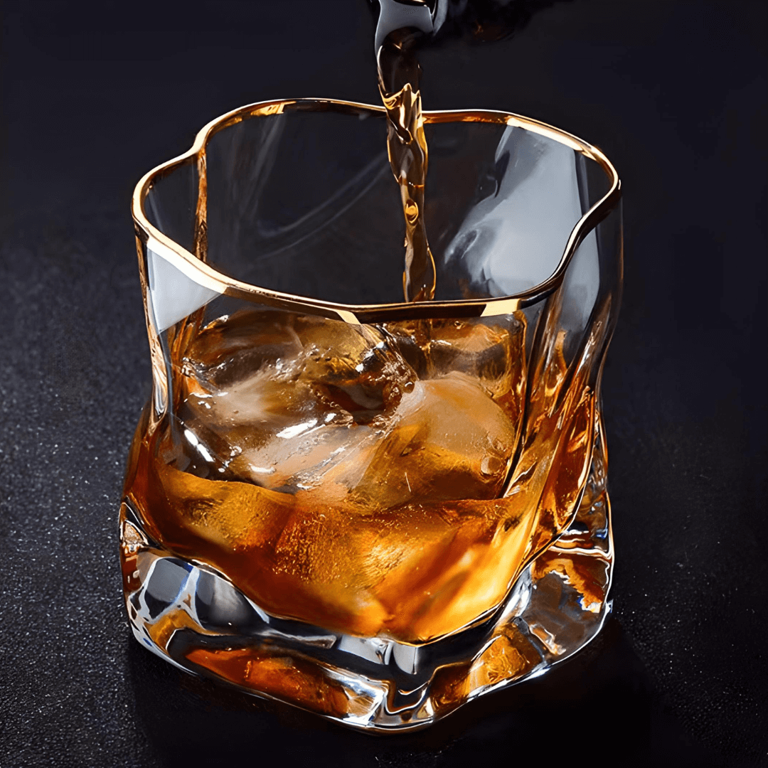 Japán Kristály Whiskey Pohár – Hoshi Gold – Gabriella Budapest