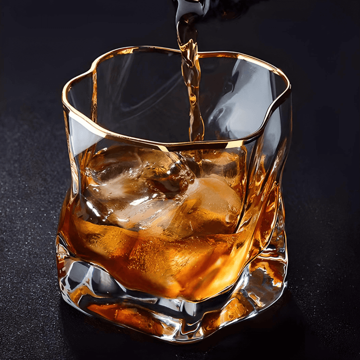 Japán Kristály Whiskey Pohár – Hoshi Gold – Gabriella Budapest