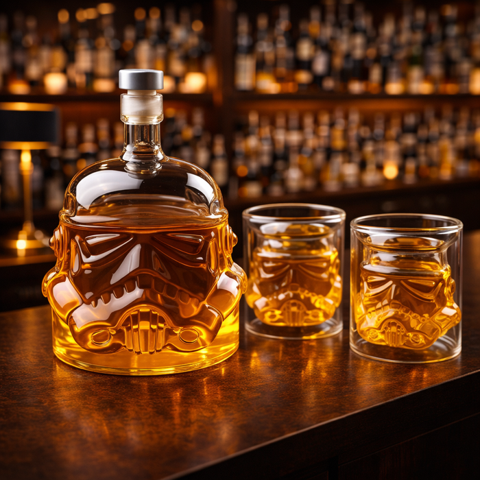 Whiskey Szett – Üveg és Poharak – Gabriella Budapest