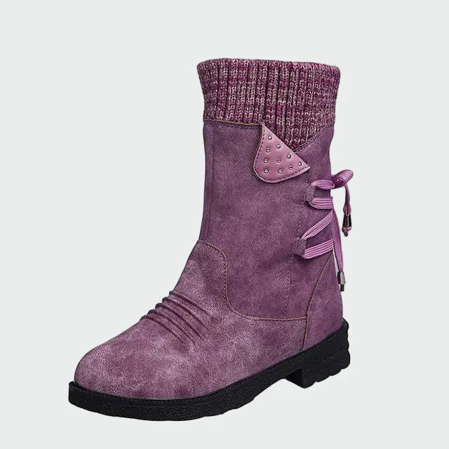 Elegáns velúr bokacsizma Annemarie – 4. kép