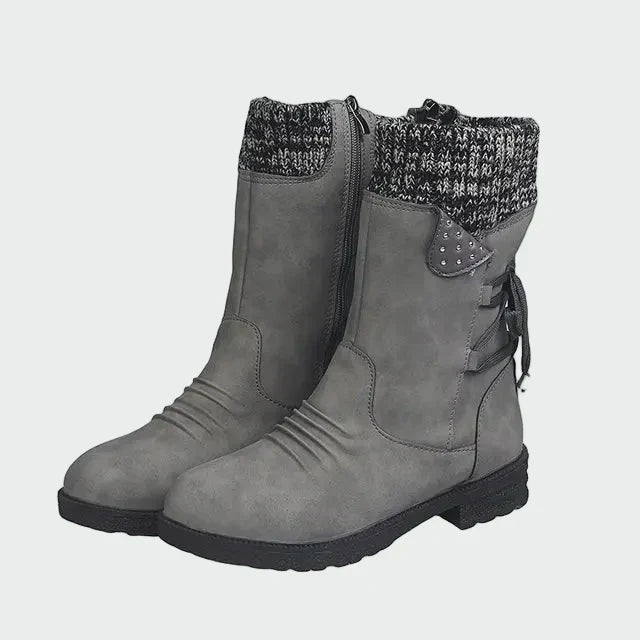 Elegáns velúr bokacsizma Annemarie – 2. kép