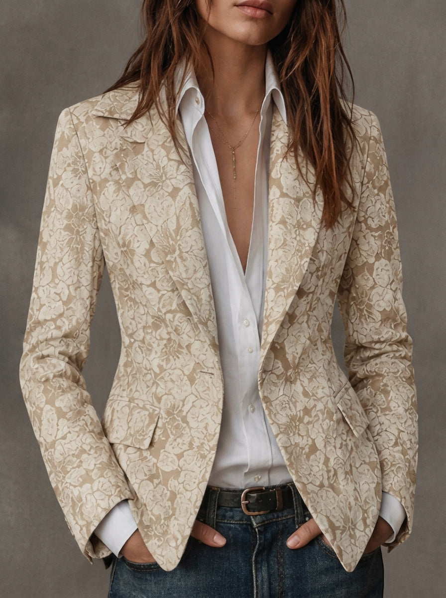 Jacquard Blézer Paisley Mintával Vica – 5. kép