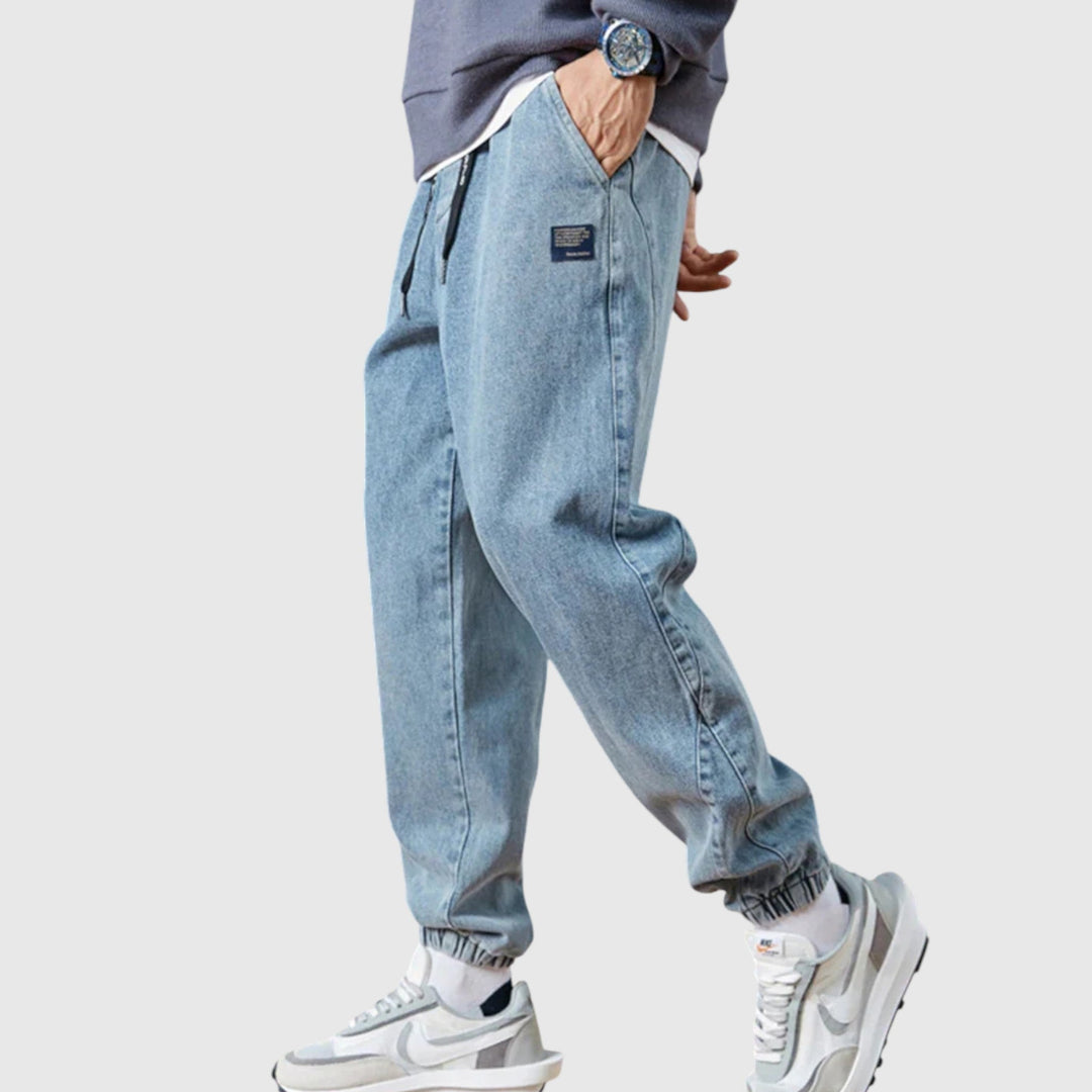 Elegáns farmer jogger nadrág – 4. kép