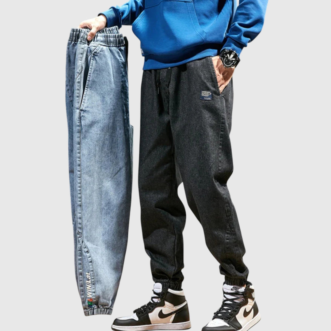 Elegáns farmer jogger nadrág – 7. kép