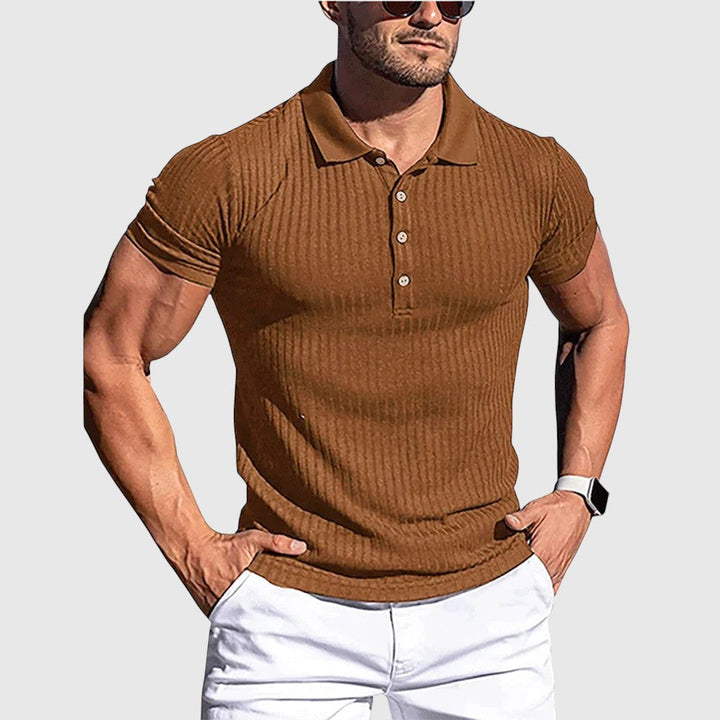 Elegáns csíkos pólóing Henrik – 2. kép