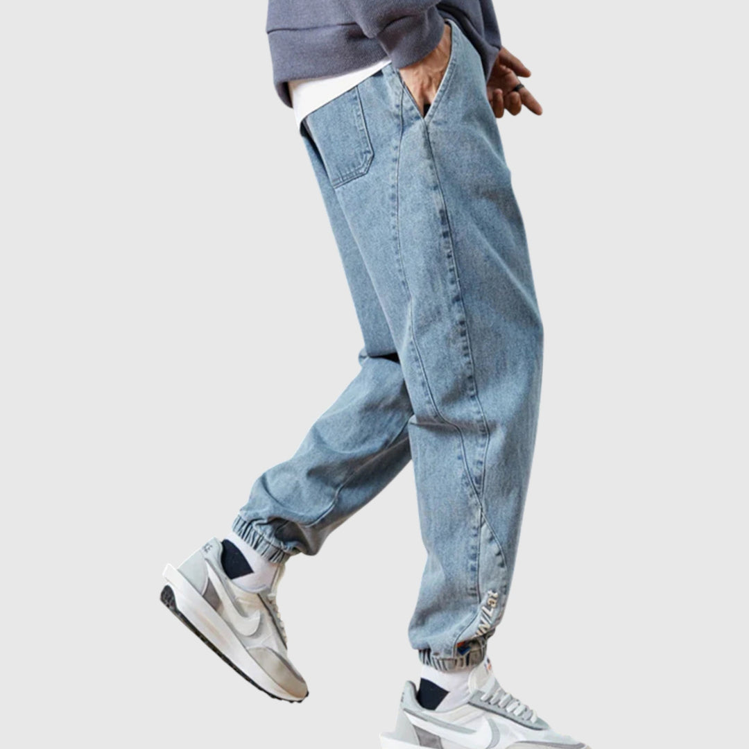 Elegáns farmer jogger nadrág – 5. kép