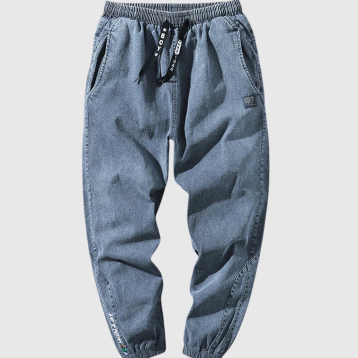 Elegáns farmer jogger nadrág – 2. kép
