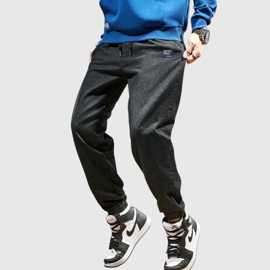 Elegáns farmer jogger nadrág – 9. kép