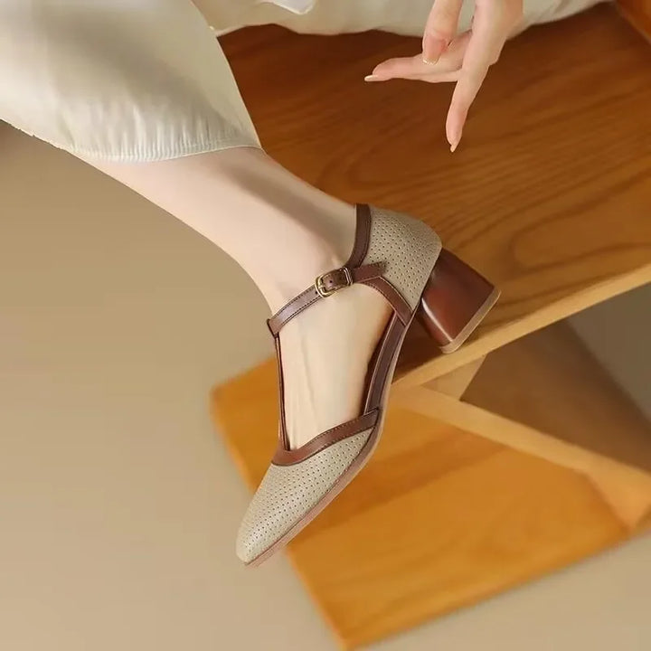 Elegáns női cipő közepes sarokkal Helene – 5. kép