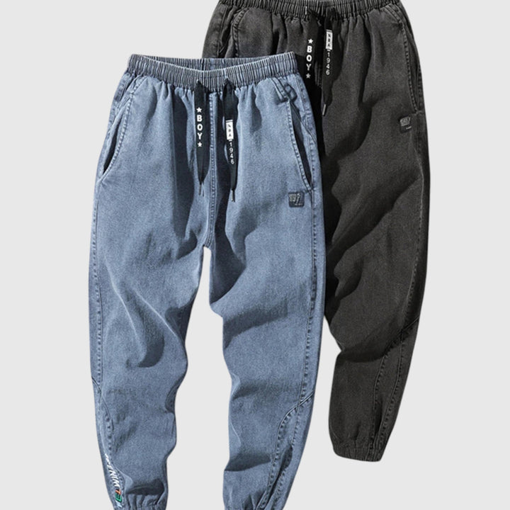Elegáns farmer jogger nadrág – 3. kép