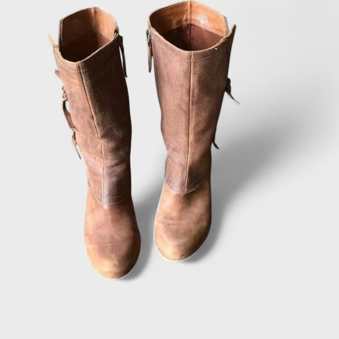 Vintage félszárú csizma Daria – 3. kép