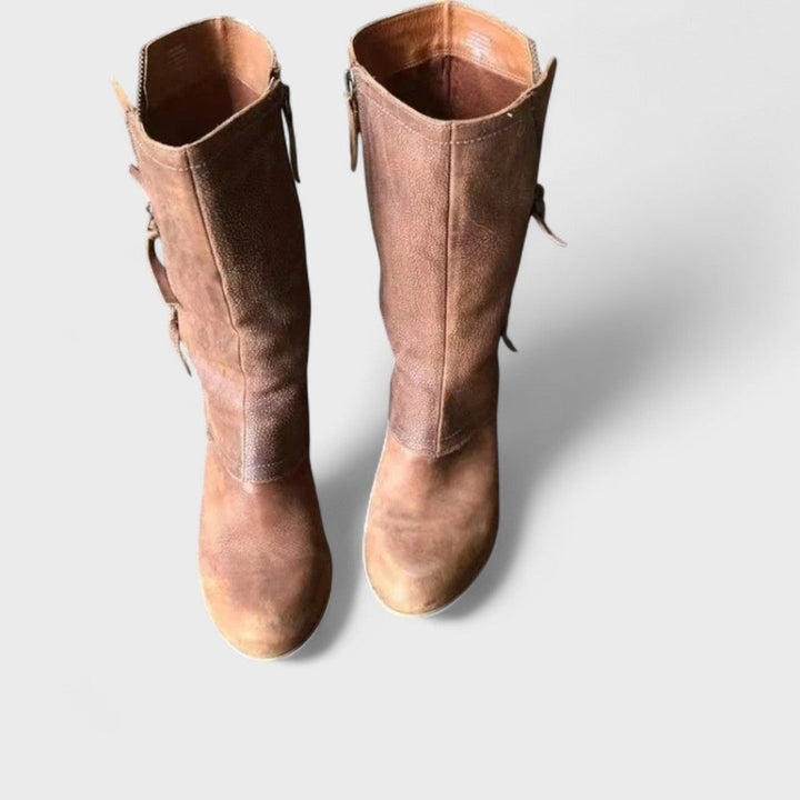 Vintage félszárú csizma Daria – 3. kép