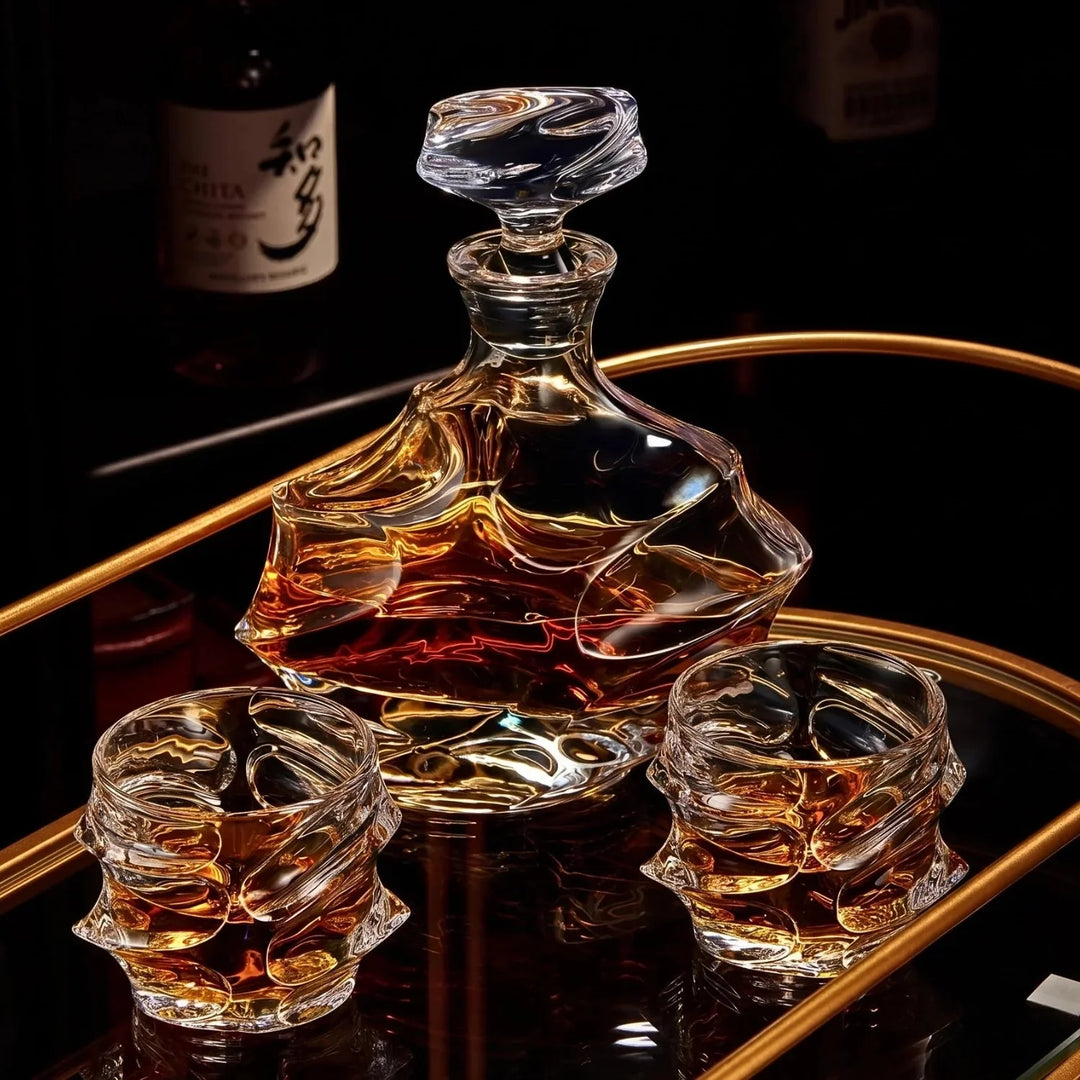 Japán Kristály Whiskey Pohár – Arashi – 4. kép