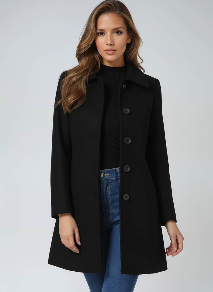 Női Egysoros Téli Trench Kabát Josephine – 3. kép