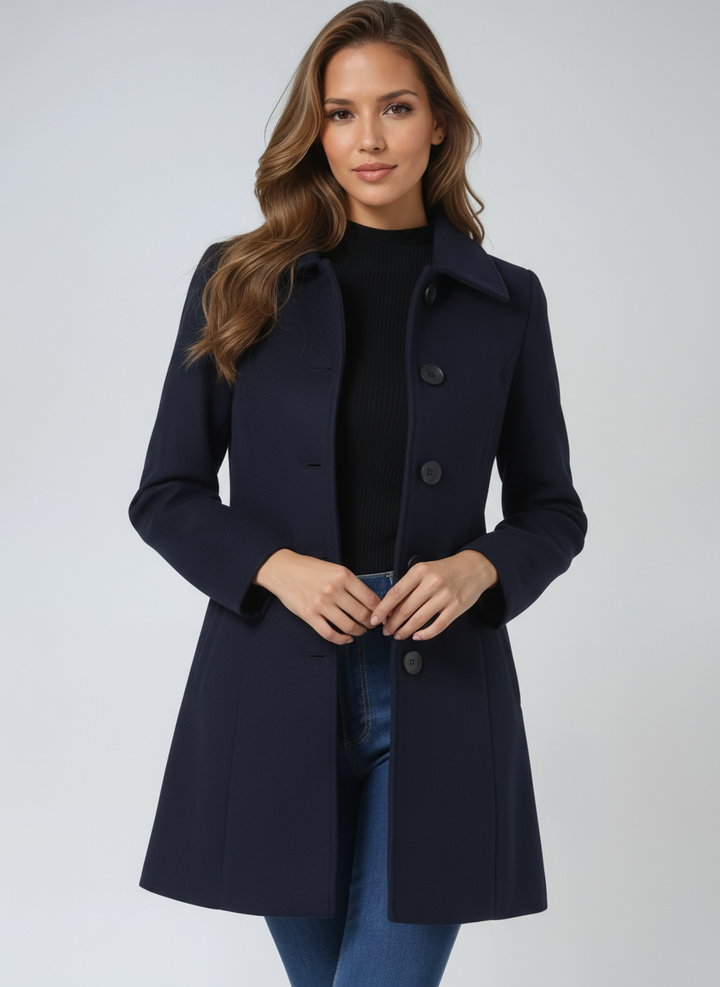 Női Egysoros Téli Trench Kabát Josephine – 6. kép