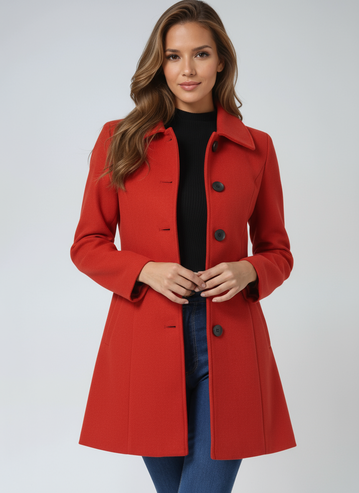 Női Egysoros Téli Trench Kabát Josephine – 4. kép