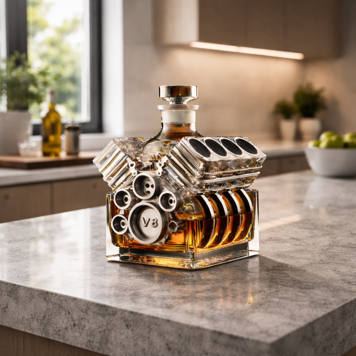 Whiskey Üveg – V8 Motor Kiadás – 2. kép
