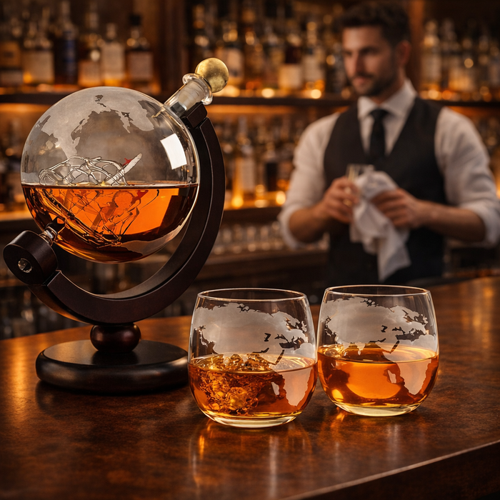 Whiskey Üveg – Világtérkép Kiadás – 3. kép
